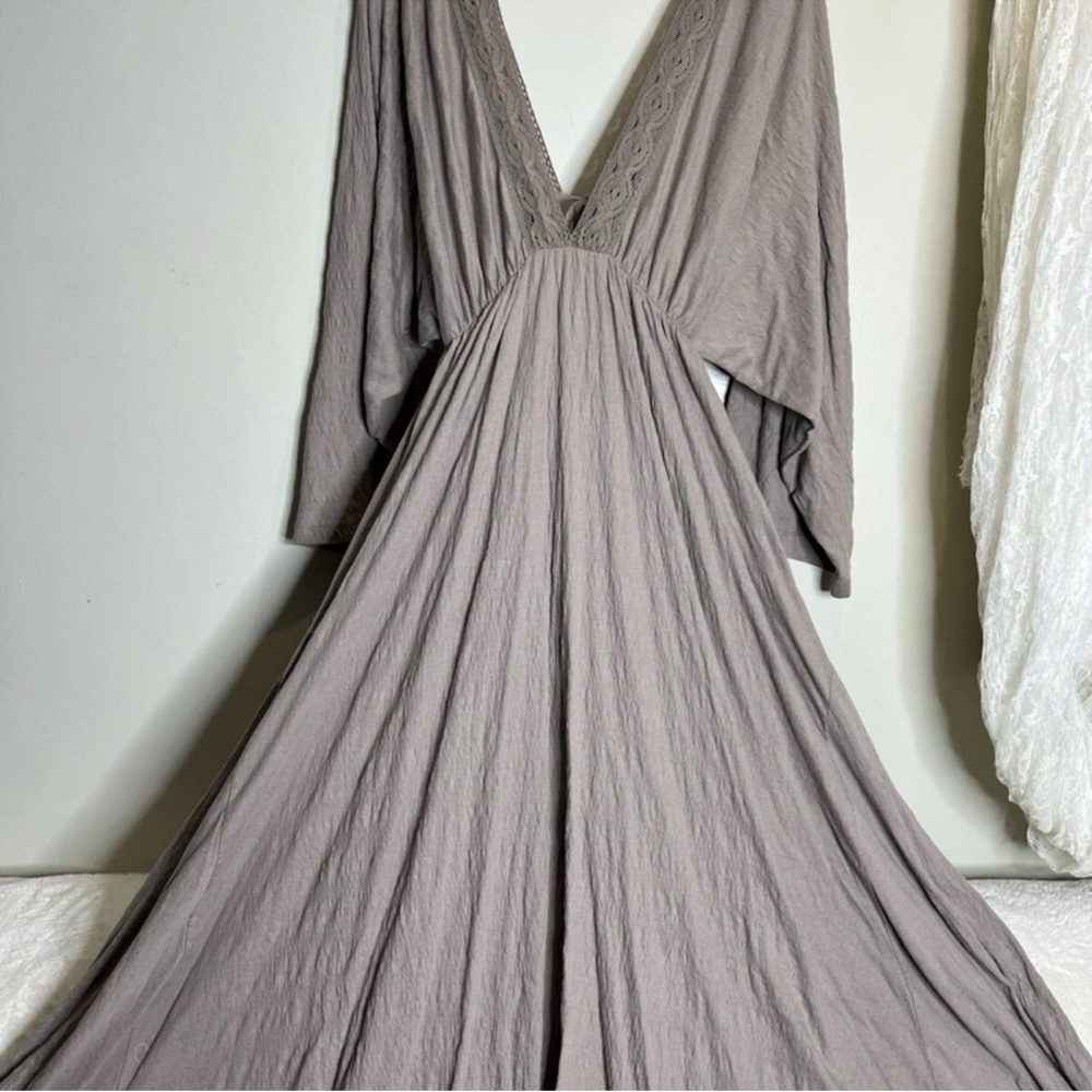 Free People Eliza Maxi Dress In Phantom LARGE - Picture 10 of 13